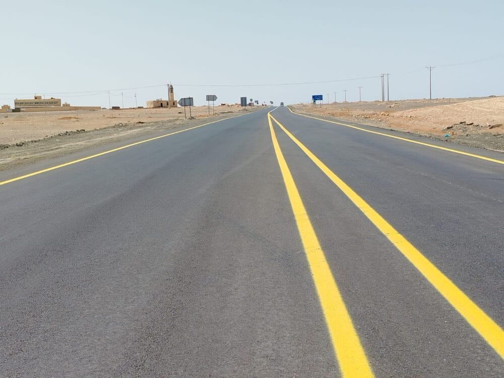 Funded by the Phosphate Company... Rehabilitation project for the Ma'an-Shidiya Mines Road